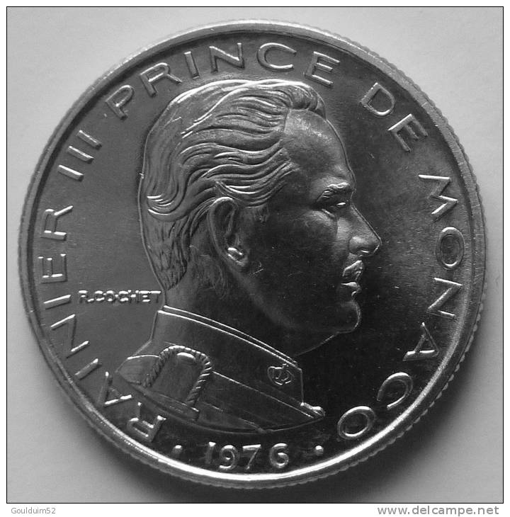 1/2 Franc 1976 Rainier III - 1960-2001 Nouveaux Francs