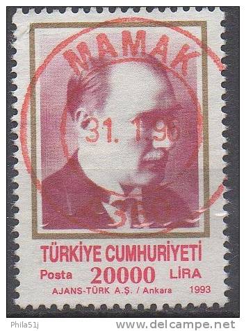 TURQUIE  N°2749__OBL VOIR SCAN (CACHET ROUGE) - Used Stamps