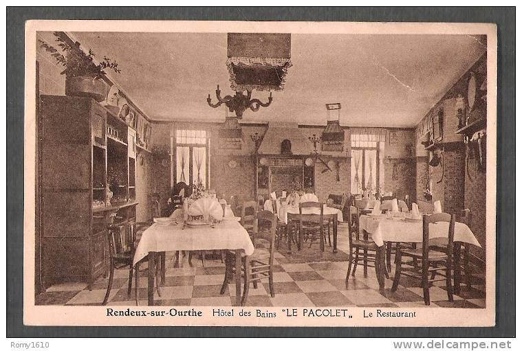 Rendeux-sur-Ourthe - Hotel Des Bains "Le Pacolet" - Le Restaurant - Rendeux