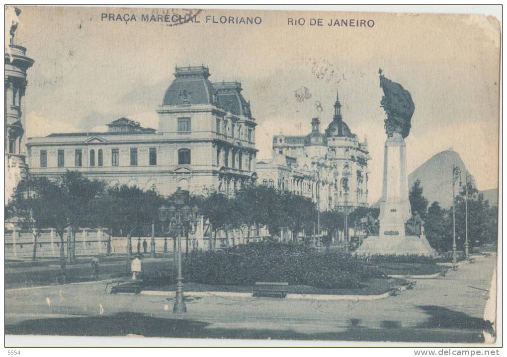 Cpa  Bresil Rio De Janeiro  Praca Marechal Floriano - Rio De Janeiro