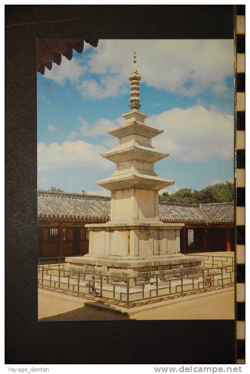 COREE   SOKKA TAP PAGODA KYONGJU  KOREA - Corée Du Sud