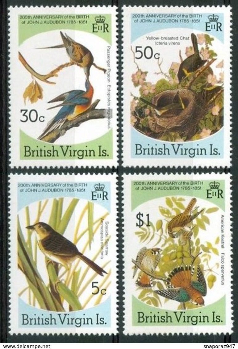 1985 British Virgin Islanda Uccelli Birds Vogel Oiseaux Set MNH** C35 - British Virgin Islands