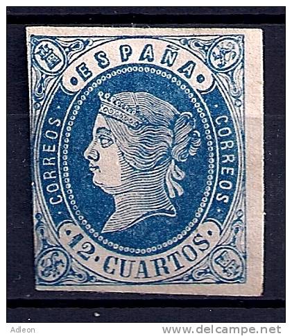 Espagne - 1862 Isabelle II YT 55 * Reste De Gomme - Postfris – Scharnier