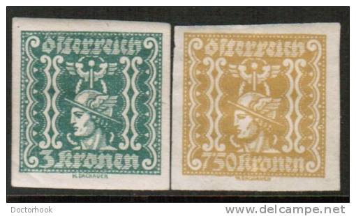 AUSTRIA   Scott #  P 48-55*  VF MINT Hinged - Zeitungsmarken