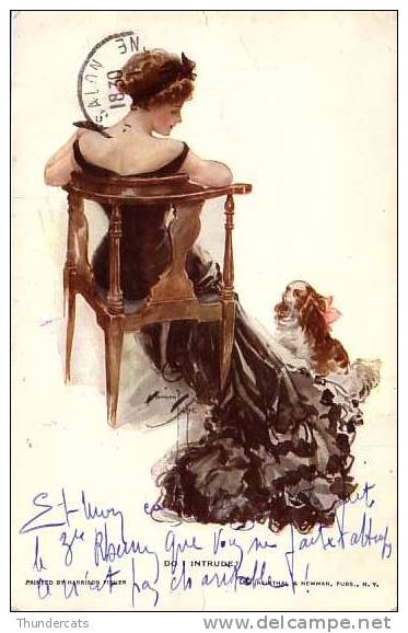 CPA ILLUSTRATEUR FEMME ART NOUVEAU **  ARTIST SIGNED CARD ART NOUVEAU LADY  ** HARRISON FISHER - Fisher, Harrison