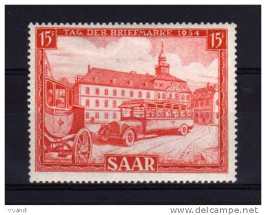 Saar - 1954 - Stamp Day - MH - Unused Stamps