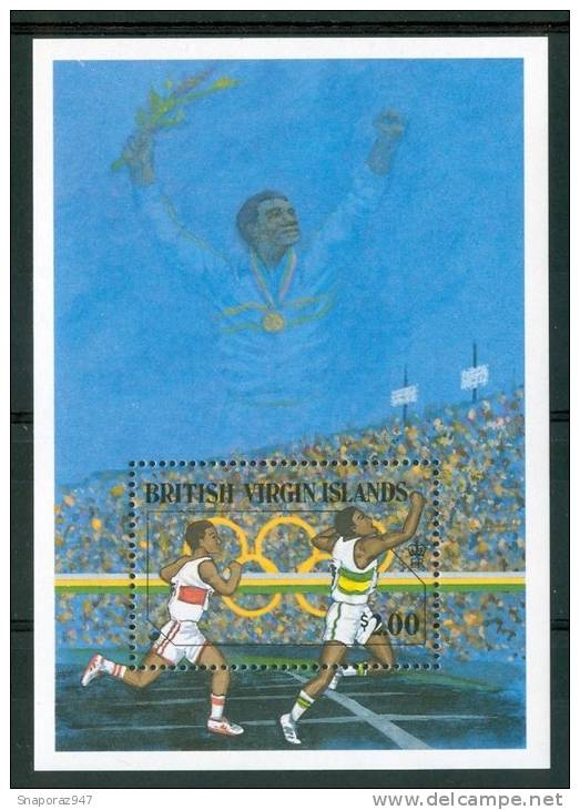 1988 British Virgin Island "Sèoul 88" Olimpiadi Olympic Games Jeux Olympiques Block MNH** C45 - British Virgin Islands