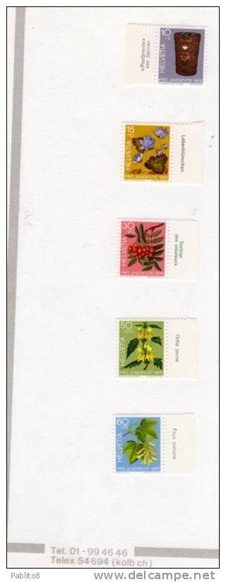 SWITZERLAND - SUISSE - SCHWEIZ - SVIZZERA 1975 PRO JUVENTUTE MNH - Unused Stamps