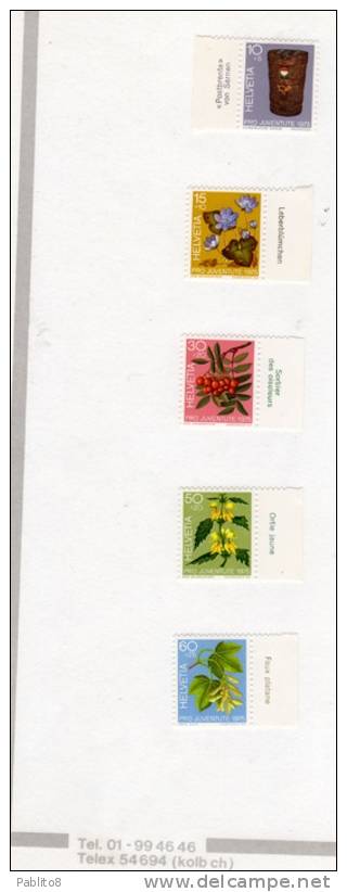 SWITZERLAND - SUISSE - SCHWEIZ - SVIZZERA 1975 PRO JUVENTUTE MNH - Ongebruikt