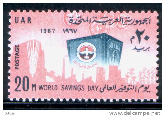EGYPT / 1967 / WORLD SAVINGS DAY / SAVING BANK / MNH / VF . - Unused Stamps