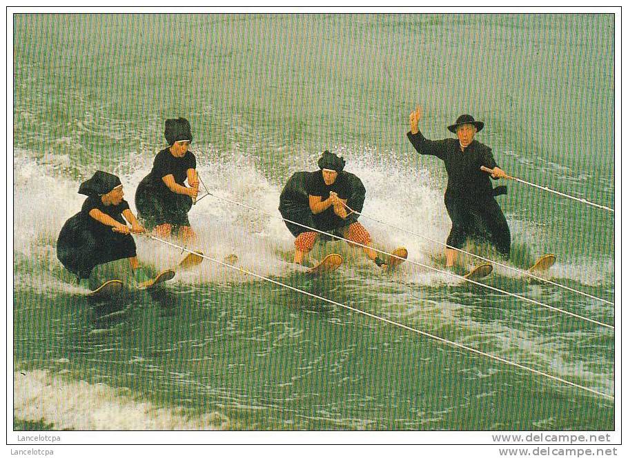 JABBEKE / KLEIN STRAND - WATERSKIËNDE FIETSERS (SKI NAUTIQUE) - Jabbeke