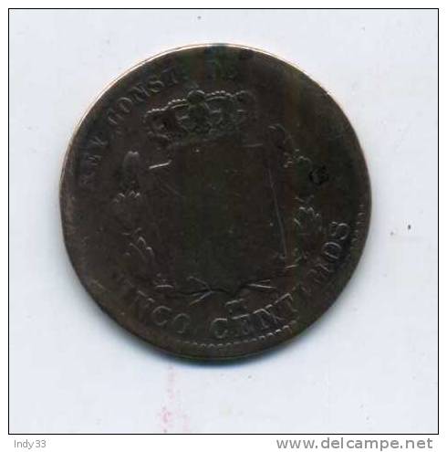 - ESPAGNE . 5C. 1878 - First Minting