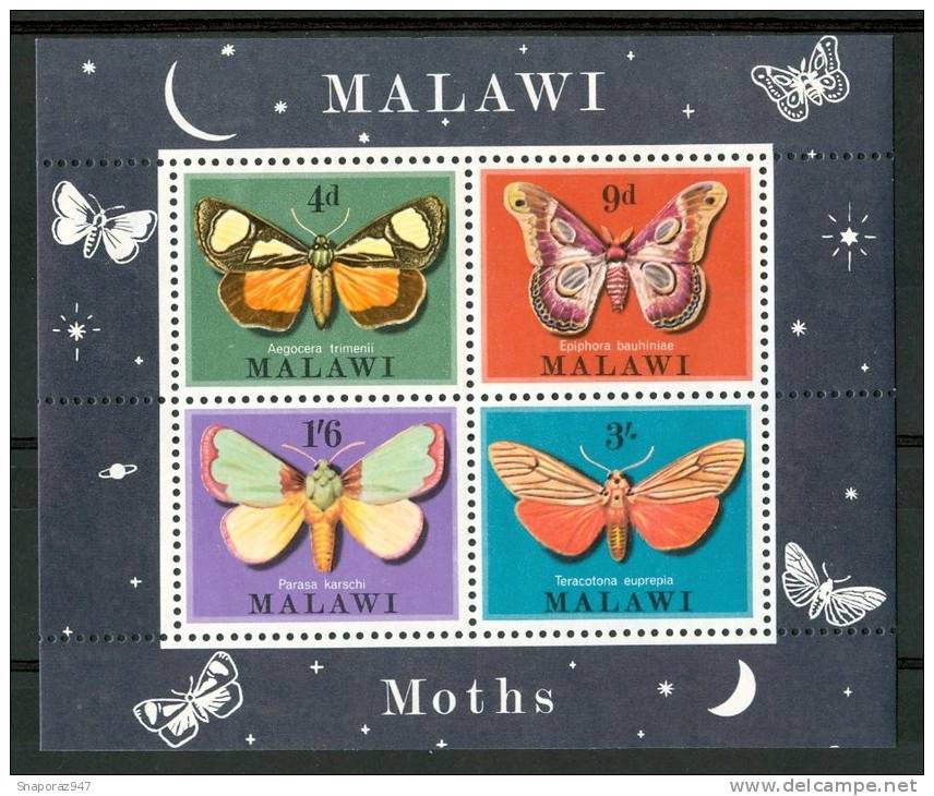1970 Malawi Farfalle Butterflies Schmetterlinge Papillons Block MNH** C62 - Malawi (1964-...)