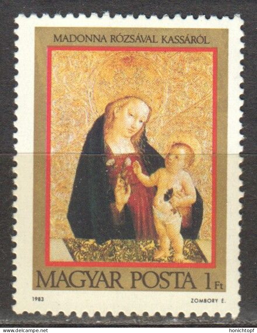 Ungarn; 1983; Michel 3650 **; Madonna Mit Rose - Ungebraucht