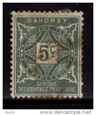 Damomey MH 1914, 5c Postage  Due ,a S Sscan - Ongebruikt