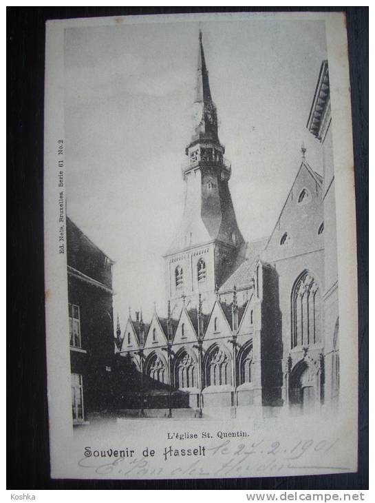 HASSELT - 1901 Verzonden - Sint Kintenskerk - église St Quentin - Nels - Lot AM26 - Hasselt