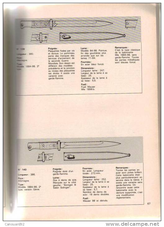 Livre : Numéro Spécial Gazette Des Armes N°1 (baionnettes) - Knives/Swords