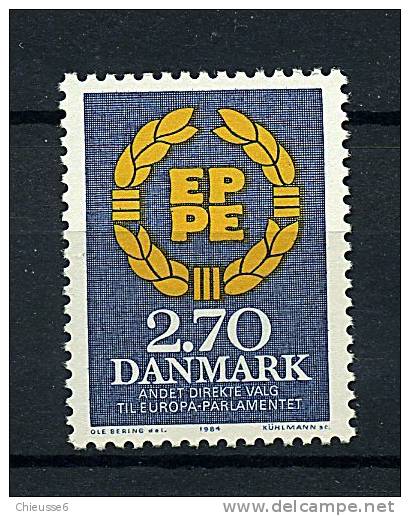 Danemark ** N° 807 - Parlement Européen. Deuxièmes élections - Ungebraucht