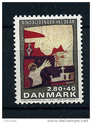 Danemark ** N° 852 - 25e Ann. De La Sté Danoise Pour Le Bien-être Des Handicapés - Ungebraucht