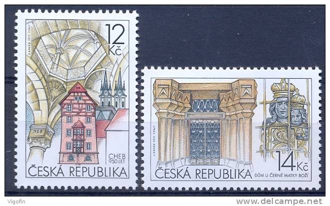 CZ 2011-670-71 ARCHITEKTURE, CZECH REPUBLIK, 1 X 2v, MNH - Nuovi