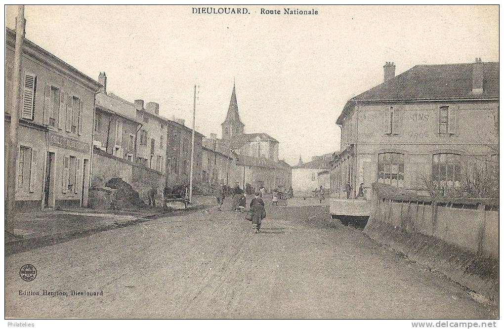 DIEULOUARD  ROUTE NATIONALE 1915 - Dieulouard