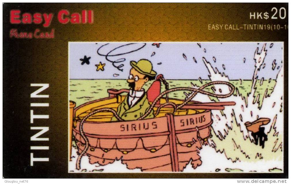 CARTE EASY CALL.... TINTIN........ EN TRES BON ETAT.....RARE!!!!!!  VOIR SCANNER - Fumetti