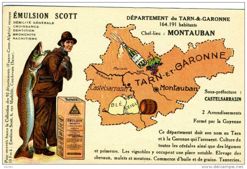 émulsion Scott - Département Du Tarn & Garonne - Sonstige & Ohne Zuordnung