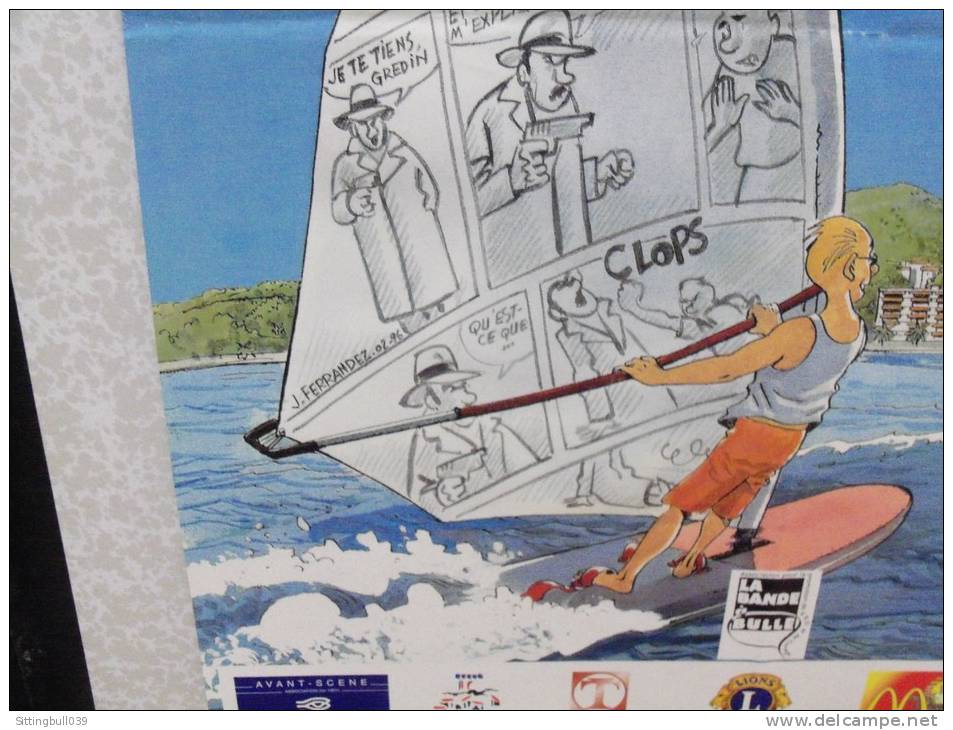 FERRANDEZ. Affiche Pour Le 1er Festival BD Côte D'Azur, Cagnes-sur-Mer 1996. - Afiches & Offsets