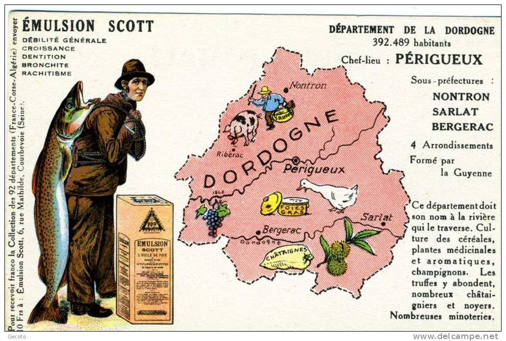 émulsion Scott - Département De La  Dordogne - Sonstige & Ohne Zuordnung