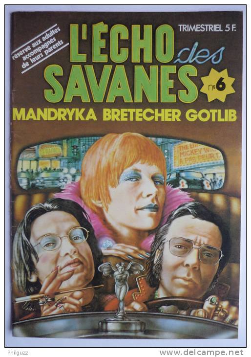 L'ECHO DES SAVANES N° 06 1974 Mandrika Bretecher Gotlib - L'Echo Des Savanes