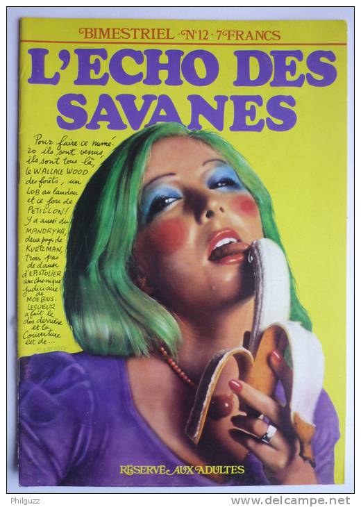 L'ECHO DES SAVANES N° 12 1975 Mebius Petillon Kurtzman Wallace Wood - L'Echo Des Savanes