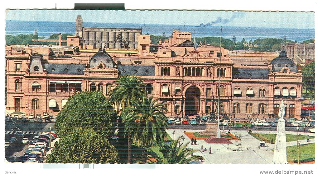 ARGENTINA / BOLOGNA - POSTCARD, COLOR, USED, 1967, SMALL SIZE 7.5 X 15.5, - Argentina