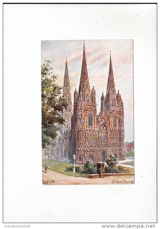 B56230 Lichfield Cathedral  Used Good Shape - Autres & Non Classés