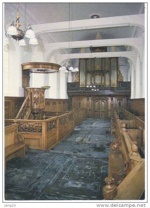 Nederland/Holland, Mantgum, Hervormde Kerk, Interieur, Ca. 1990 - Andere & Zonder Classificatie