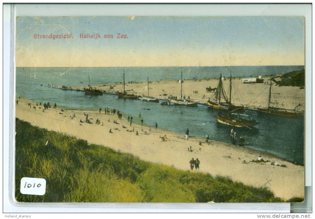 ANSICHTKAART * KATWIJK AAN ZEE (1010) STRANDGEZICHT * GELOPEN NAAR EDE - Katwijk (aan Zee)