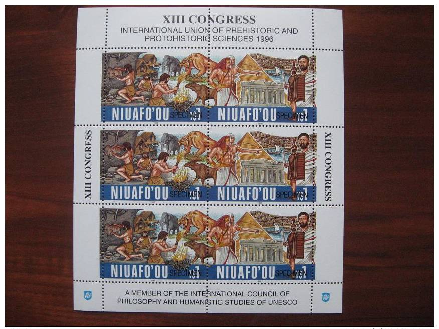 Niuafoou  MNH 1996  No KLB Specimen - Prehistory