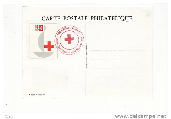 Centenaire De La Croix Rouge 1863-1963 / Carte + Timbre - Croix-Rouge