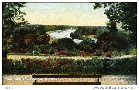 Postcard. England, Great Britain, United Kingdom. 1901 View From The Terrace-Richmond. (T05022) - London Suburbs