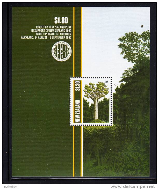 New Zealand Scott #959a MNH Souvenir Sheet $1.30 Kauri - Trees - Unused Stamps