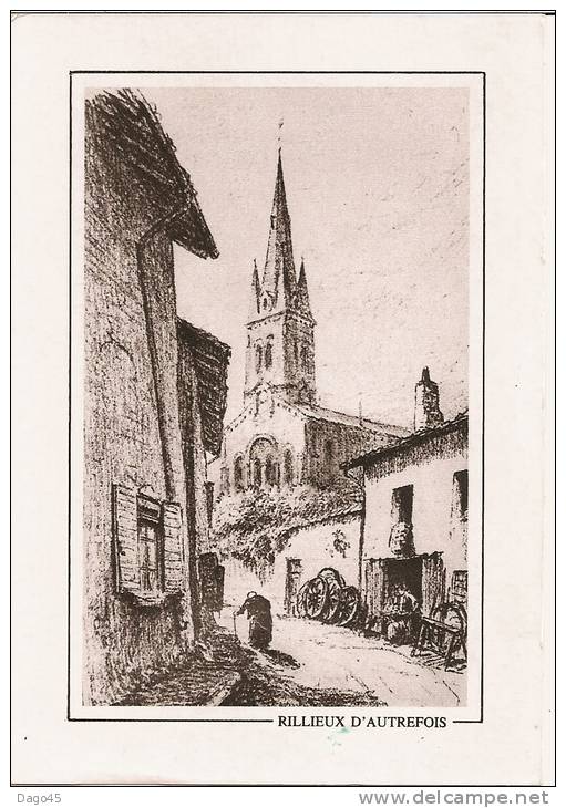 RILLIEUX-LA-PAPE, 25e Anniversaire De La Ville Nouvelle   Lithogravure  Rue Du Vieux-village. - Rillieux La Pape