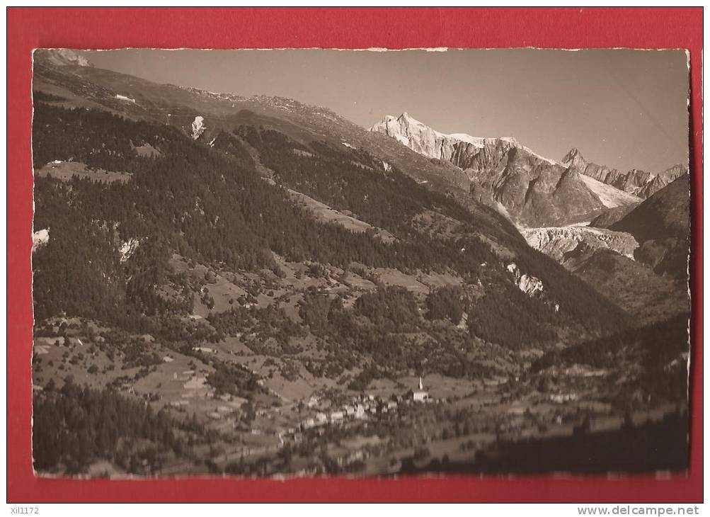 X0192 Fiesch Wannehorn U.Finsteraarhorn.Cachet Fiesch 1938. Gyger 9232 - Fiesch