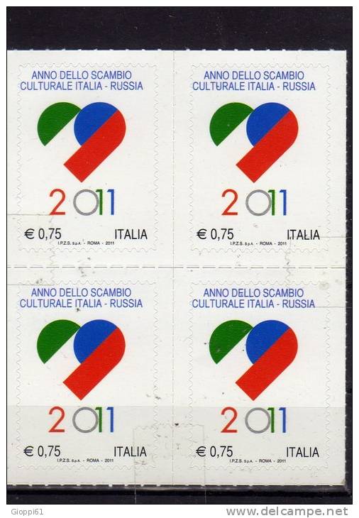 2011 Anno Dello Scambio Culturale Italia -Russia Adesivo - 2011-20: Mint/hinged