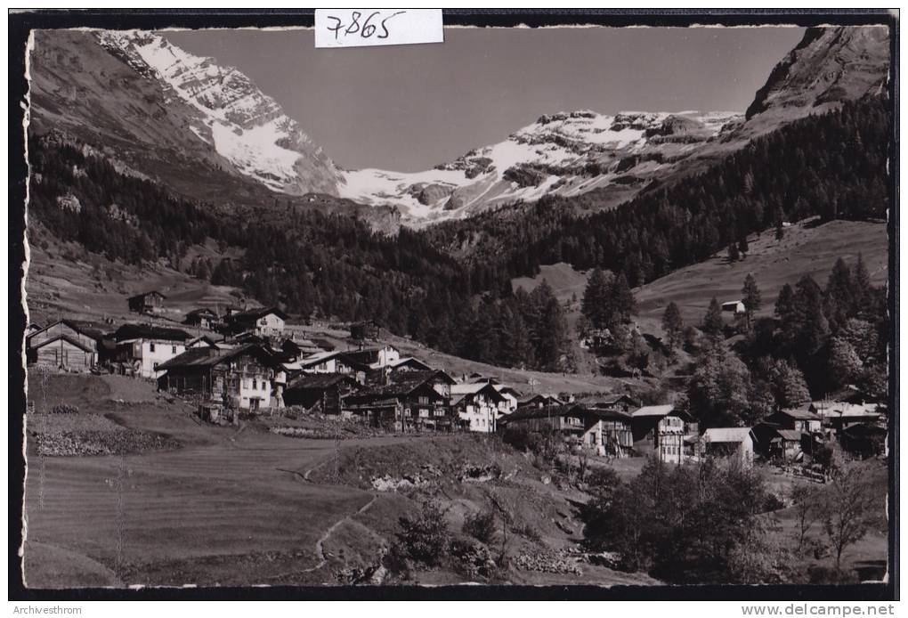 Leukerbad Dorfpartie Ca 1941 - Mit Gizzifurgge Und Ferden-Rothorn  (7865) - Ferden