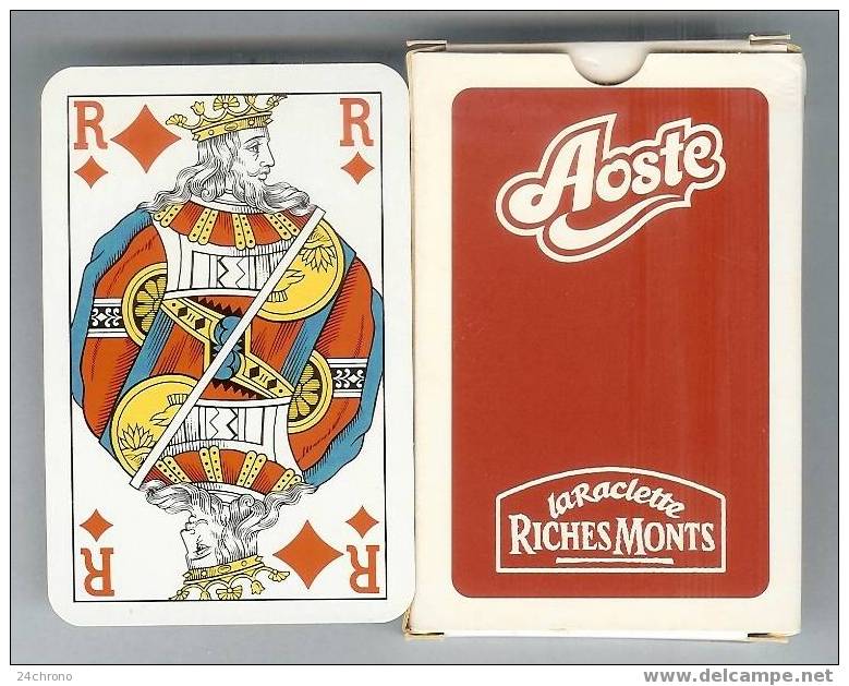 Jeu De 32 Cartes Plus Un Joker: Aoste, La Raclette Riches Monts, Mundi (12-636) - 32 Carte