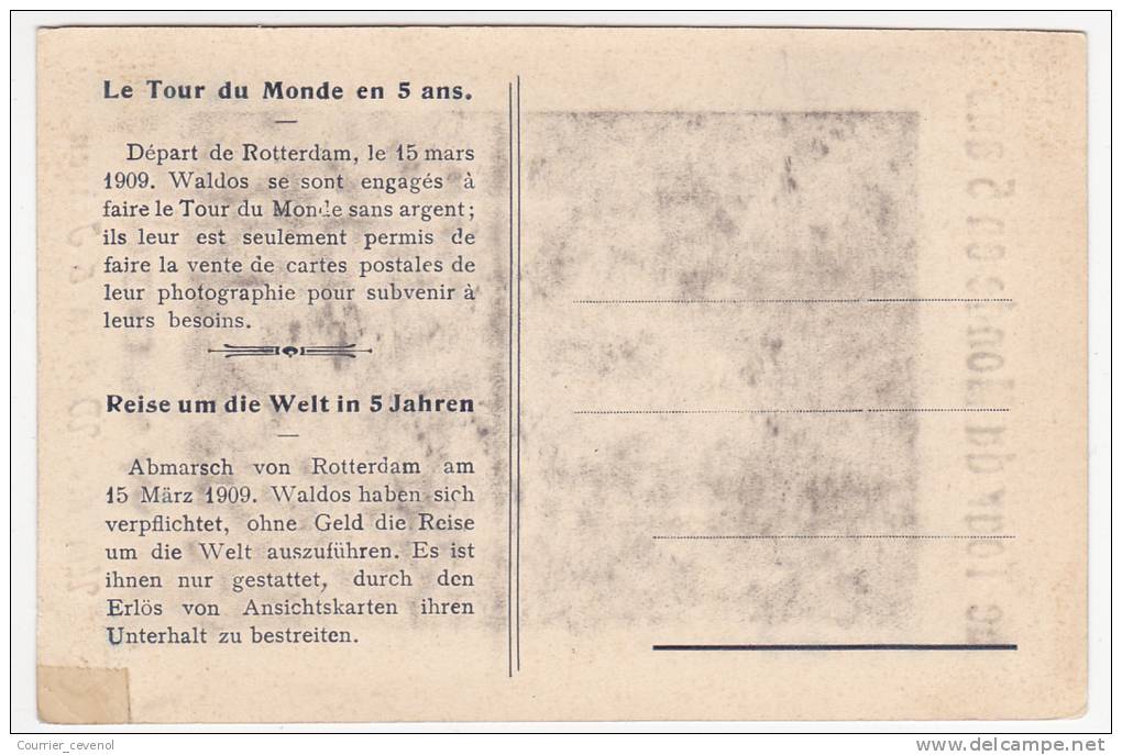 CPA - WALDOS - Le Tour Du Monde En 5 Ans - Départ De Rotterdam Le 15 Mars 1909, ... - Sportsmen