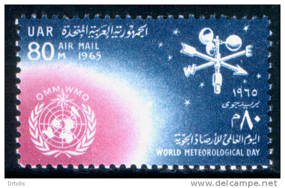 EGYPT / 1965 / AIR MAIL / UN / OMM / WMO / WORLD METEOROLOGICAL DAY / WEATHERVANE / MNH / VF - Ungebraucht