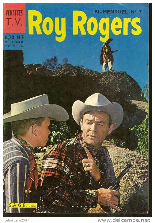 ROY ROGERS  N° 7 - 3ème Série  -  S.A.G.E. 1962 - Sagédition