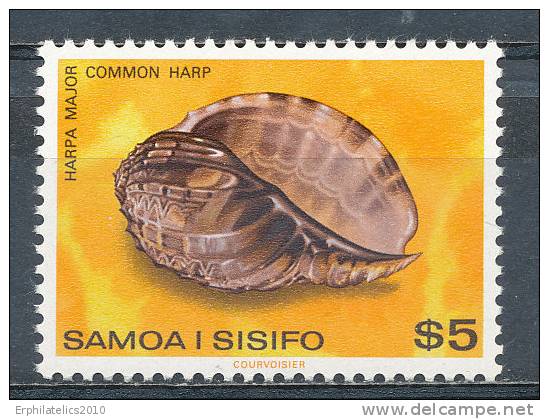 SAMOA 1980 SEASHELLES $5 VALUE ISSUE LATE VF MNH WAY SCARCER THAN SCOTT IS CLAIMING - Samoa