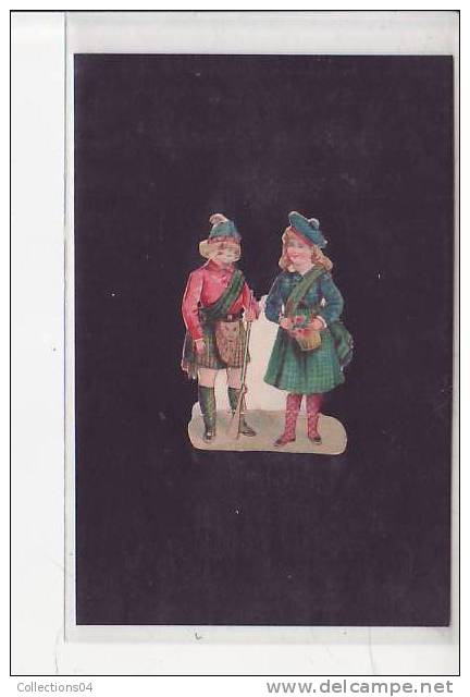 DECOUPIS 1900 / ENFANT/COUPLE ECOSSAIS /    NON COLLE / N°10 / - Children