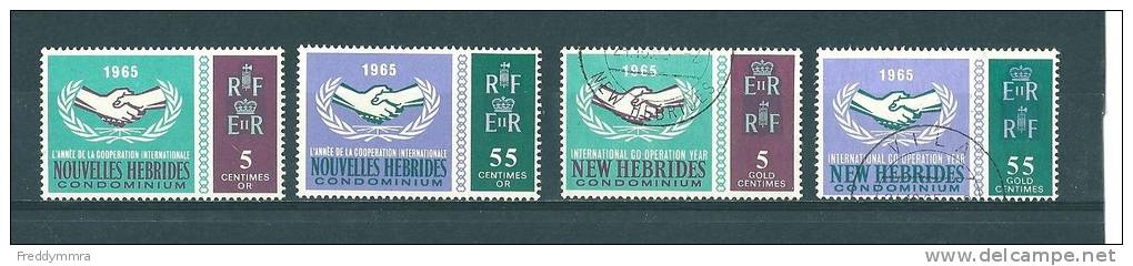 Nouvelles Hébrides: 223/ 224 ** + 225/ 226 Oblit - Unused Stamps
